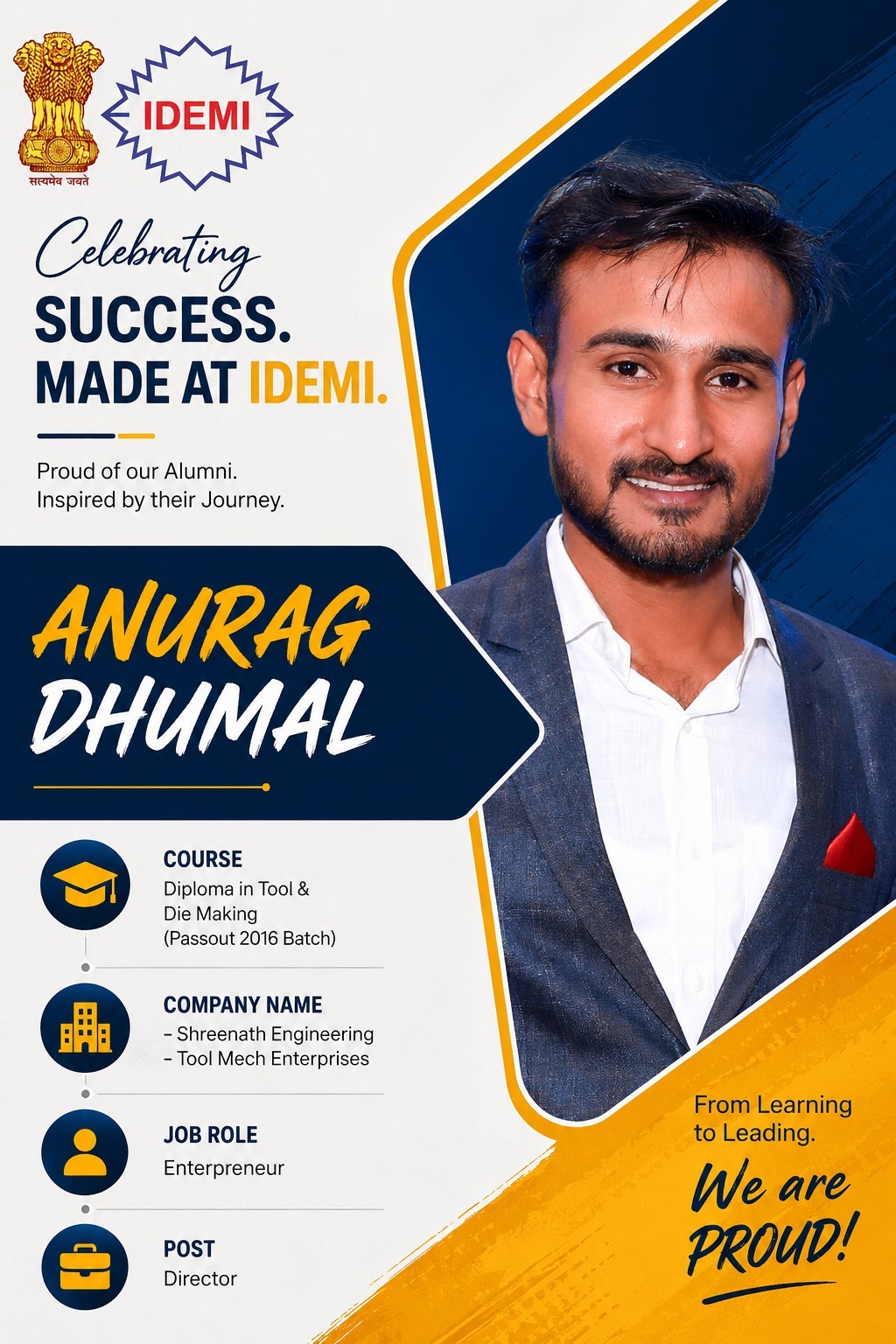 Anurag Dhumal - Alumni Success Story