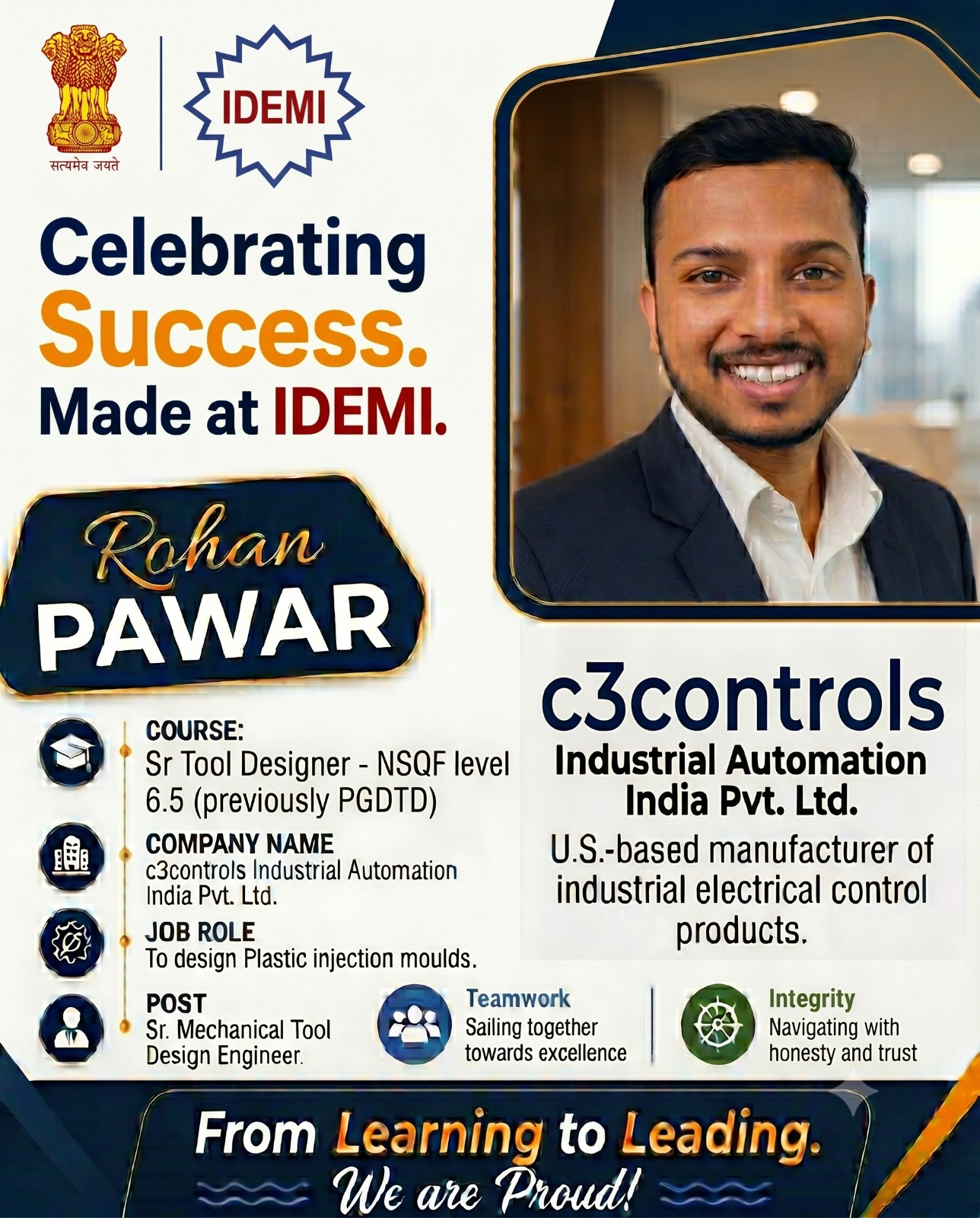 Rohan Sharad Pawar - Alumni Success Story